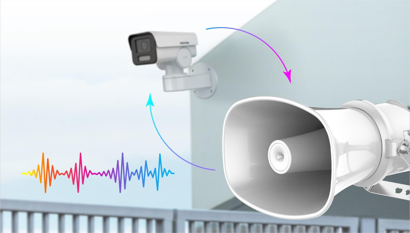 Disuasión por altoparlante